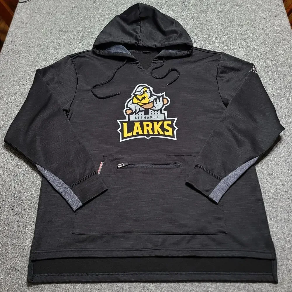 Bismark Larks Hoodie Mens Extra Large Black Rawlings Sweatshirt NWL Sweater